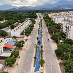 Con un circuito deportivo, la gobernadora del Cesar Elvia Milena Sanjuán inauguró los 1.6 kilómetros de la vía El Edén
