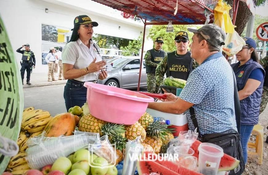 Alcaldía de Valledupar fortalece la cultura ciudadana y la prevención con vendedores ubicados en espacio público