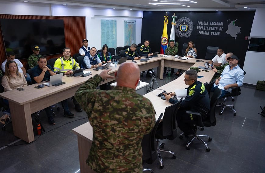 Se activó respuesta integral para reforzar seguridad de policías y enfrentar ofensiva de grupos armados en el Cesar